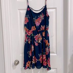 Large Everly Navy floral dress